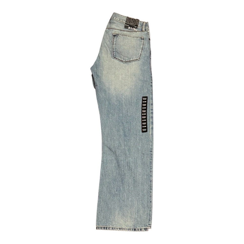 GAP Premium Straight Light Blue Jeans with Faded Wash Men’s 31/30 New w/ Tags - Picture 2 of 3